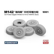 FHB9001 1/35 M142 HIMARS用 ホイールタイヤセット 自重変形再現タイプ [プラモデル用パーツ]