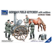 RC35045 1/35 独・大型フィールドキッチン 食事シーン兵士4体＆動物付（RV35045） [組立式プラスチックモデル]
