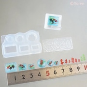 C-878 [シリコーン型 和菓子シリーズ ゼリー型（角・丸）金魚＆水草型付]