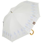 長傘 晴雨兼用 プリント日傘 ムーミン 50cm 手開き式 UVカット率99%以上 遮光率99%以上 遮熱効果 はっ水加工 内側黒コーティング加工 UPF50+ 森 PTMO-29
