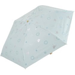 日傘 折りたたみ傘 晴雨兼用 プリント日傘 ムーミン ニョロニョロ 50cm 手開き式 UVカット率99％以上 遮光率99％以上 遮熱効果 はっ水加工 内側黒コーティング加工 UPF50＋ 海岸 PTMO-27M