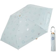 折りたたみ傘 晴雨兼用 プリント日傘 50cm 手開き式 UVカット率99%以上 遮光率99%以上 遮熱効果 はっ水加工 ムーミン ニョロニョロ/海岸 56219 PTMO-27M