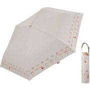 折りたたみ傘 晴雨兼用 プリント日傘 50cm 手開き式 UVカット率99%以上 遮光率99%以上 遮熱効果 はっ水加工 ムーミン リトルミイ/花 56220 PTMO-28M