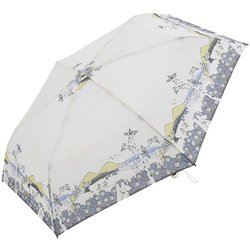 日傘 折りたたみ傘 婦人用 雨晴兼用 ムーミン 55cm 手開き式 6本骨 UVカット率90％以上 グラスファイバー（親骨） あたたかい日 OPMO-37M