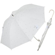 長傘 晴雨兼用 プリント日傘 50cm 手開き式 UVカット率99%以上 遮光率99%以上 遮熱効果 はっ水加工 スヌーピー/ホワイト 56222 25SNP-1