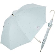 長傘 晴雨兼用 プリント日傘 50cm 手開き式 UVカット率99%以上 遮光率99%以上 遮熱効果 はっ水加工 スヌーピー/ミント 56225 25SNP-4