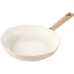 フライパン 28cm IH ガス火対応 セラミック ミルクティー COSY-ICE NM-5086