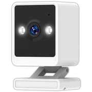 スマートカメラ 防犯カメラ 400万画素 AI 搭載 人体識別 高精細カメラ 高輝度 LED & 暗視モード SDカード 対応 クラウド録画サービス アプリと連携 磁石でも取り付け可 ホワイト KJ-209