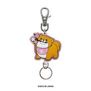 忠犬もちしば ラバーリールキーホルダー 桜