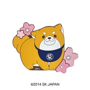 忠犬もちしば ラバーマグネット お花見