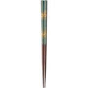 八角霞金桜 紺 22.5cm 箸 食洗機可 日本製 109694