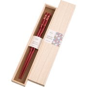 金紋先角彫桜 モダン桐箱 1膳入 箸 日本製 708026