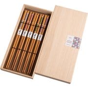 スス竹小糸 モダン桐箱 5膳入 箸セット 日本製 708040