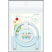 シリコンケーブル USB-C to C 1.0m お菓子などうぶつ工房 あざらし FR-H304CC10L-OD