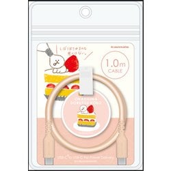 シリコンケーブル USB-C to C 1.0m お菓子などうぶつ工房 いぬ FR-H304CC10P-OD