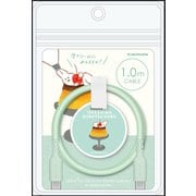 シリコンケーブル USB-C to C 1.0m お菓子などうぶつ工房 うさぎ FR-H304CC10MT-OD