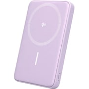 マグネット式 ワイヤレスモバイルバッテリー 5000mAh Qi2 MagSafe対応 Qi2認証品 2年保証 ペールアイリス MOT-MBQI5001-PU