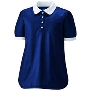 レディスニットシャツ S ネイビー KZN239-18