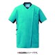 スクラブジャケット 半袖（男女兼用） 3L ターコイズ×ネイビー 988-42