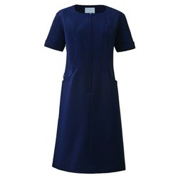 ワンピース 半袖 M ネイビー KZN321-18