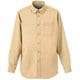 マルチボタンダウンシャツ長袖 4L ベージュ KZN105-86