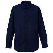 マルチボタンダウンシャツ長袖 M ネイビー KZN105-88
