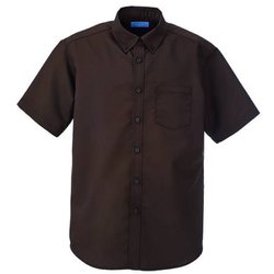 マルチボタンダウンシャツ半袖 3L ブラウン KZN106-84