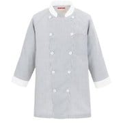 コックシャツ 3L ブラックストライプ 682-35
