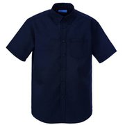 マルチボタンダウンシャツ半袖 M ネイビー KZN106-88