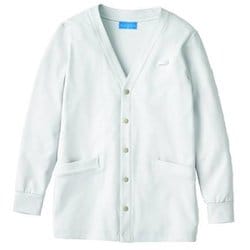 カーディガン（男女兼用） LL ホワイト KZN205-10