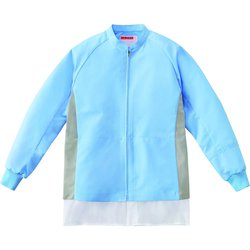 ジャンパー（男女兼用） 6L サックス×グレー KZN405-81
