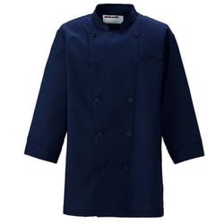 コックシャツ SS ネイビー KZN425-88