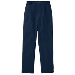 テーパードスラックス男女兼用 LL ネイビー KZN550-68