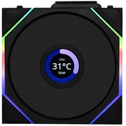 UNI FAN TL140 Wireless LCD リバースブレードモデル シングルパック ブラック UF-RS-TL140-LCD-WLS-1B