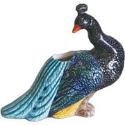 花瓶 一輪挿し フラワーベース 動物 ピーコック F04-0187