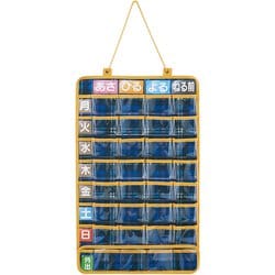 くすりケース お薬ポケット 1週間 壁掛け チャック袋付き トラディショナルチェック JDP1N