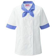 レディスコックシャツ L ブルー 630-21