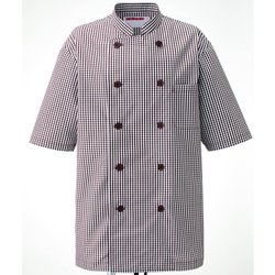 コックシャツ M ブラウン 639-26