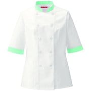 レディスコックシャツ L ホワイト×ピスタチオ 690-72