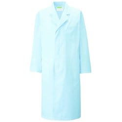 メンズ診察衣S型長袖 LL サックス 110-71