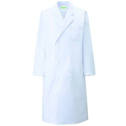 メンズ診察衣W型長袖 LL ホワイト 115-20