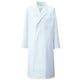 メンズ診察衣W型長袖 M ホワイト 115-70