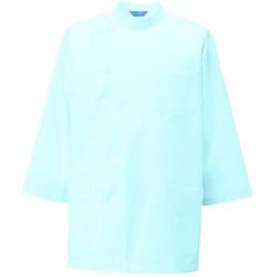メンズ医務衣 七分袖 4L サックス 130-71