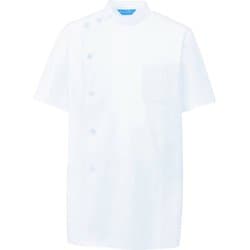 メンズ医務衣 半袖 5L ホワイト 132-30