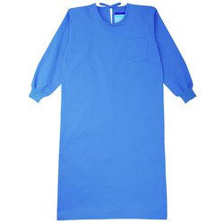 メンズ手術衣 L ブルー 135-51