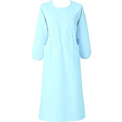 予防衣 七分袖 3L サックス 140-31