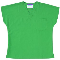 手術上衣 男女兼用 L グリーン 136-92