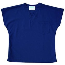 手術上衣 男女兼用 L ネイビー 136-98