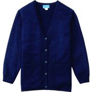 レディスカーディガン丈長 3L ネイビー 220-91