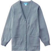 レディスカーディガン丈長 3L グレー 220-98